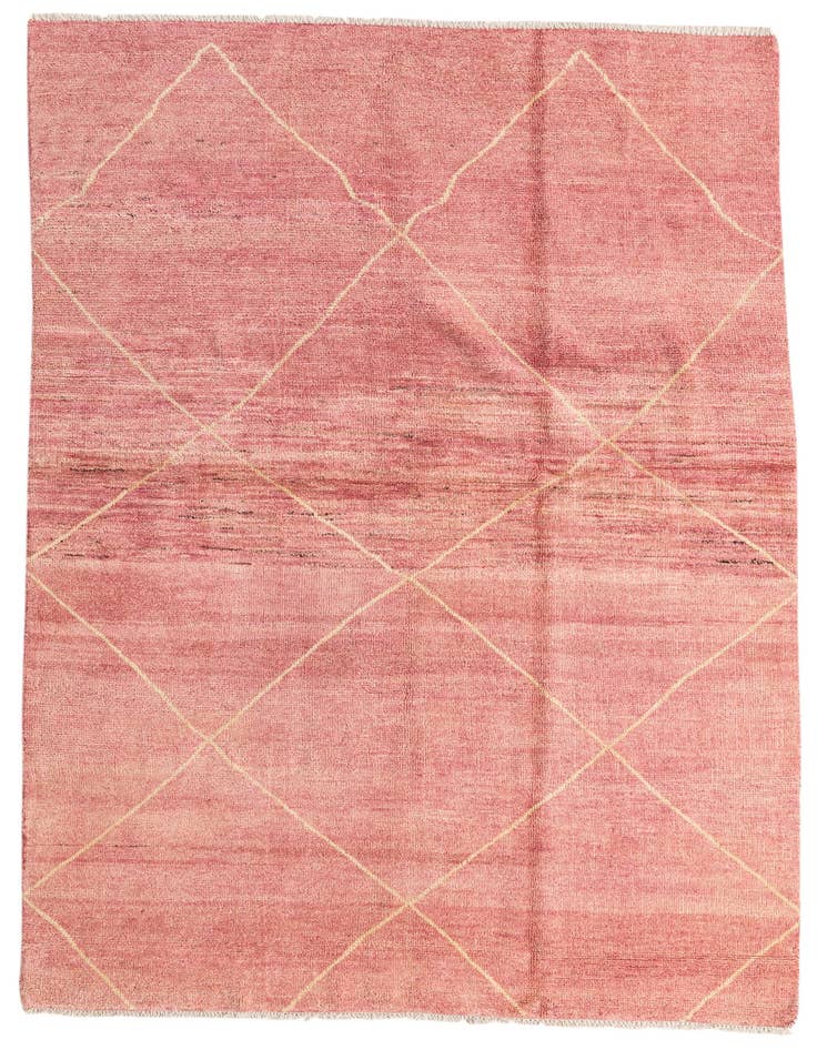 Detail image of 5' 7 x 7' 11 Hand Knotted Moroccan Wool Rug