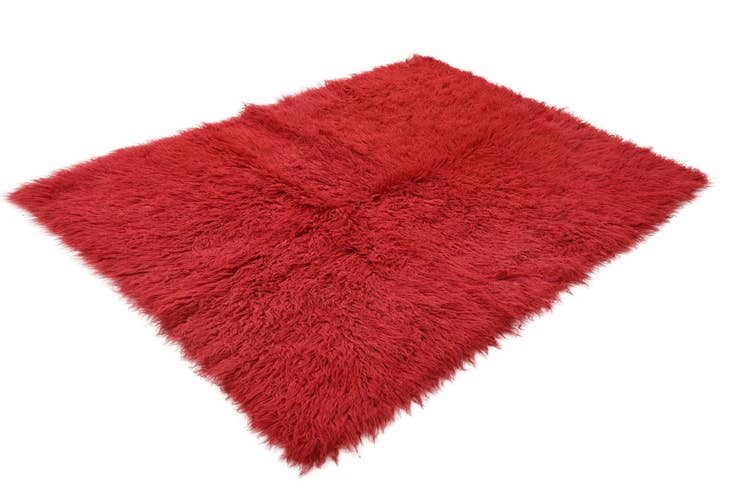 Detail image of 4' 8 x 6' 7 Hand Knotted Moroccan Wool Rug