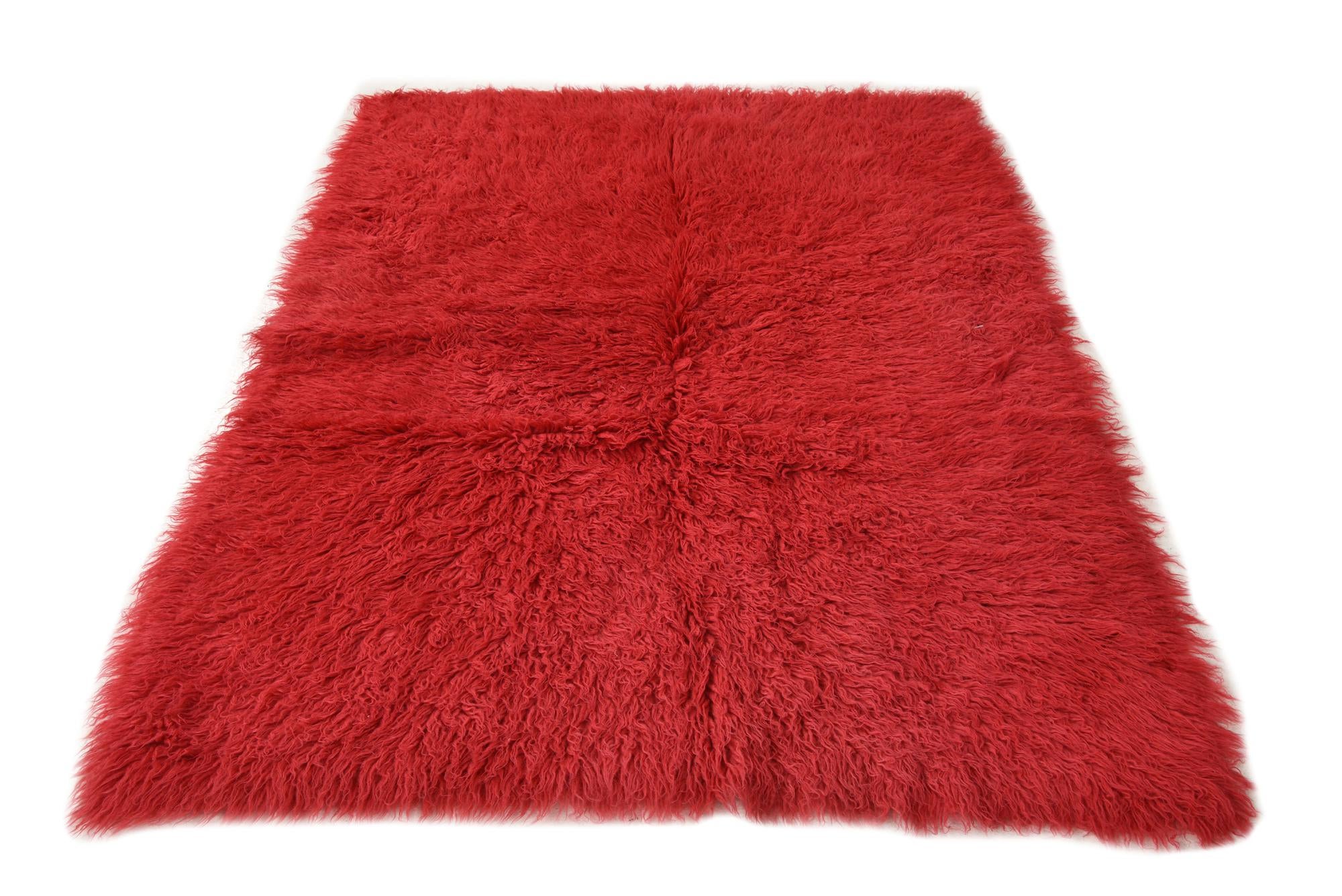 4' 8 x 6' 7 Hand Knotted Moroccan Wool Rug