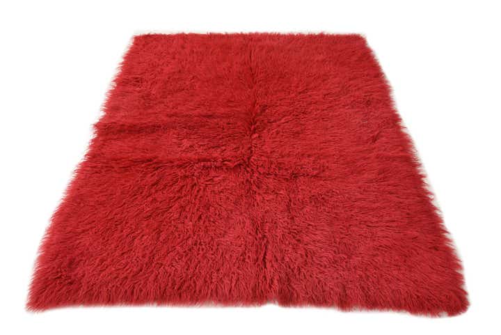4' 8 x 6' 7 Hand Knotted Moroccan Wool Rug