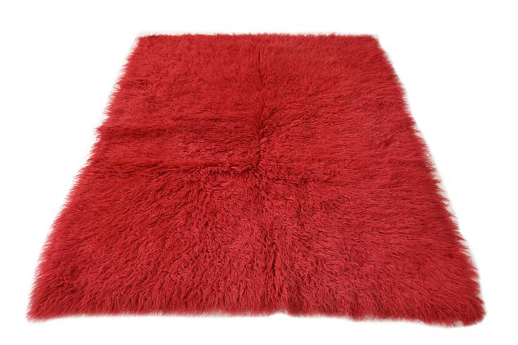 Detail image of 4' 8 x 6' 7 Hand Knotted Moroccan Wool Rug