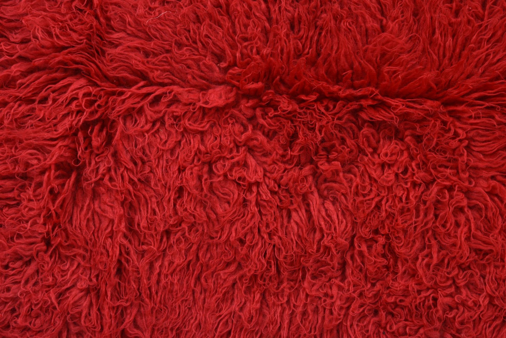 4' 8 x 6' 7 Hand Knotted Moroccan Wool Rug