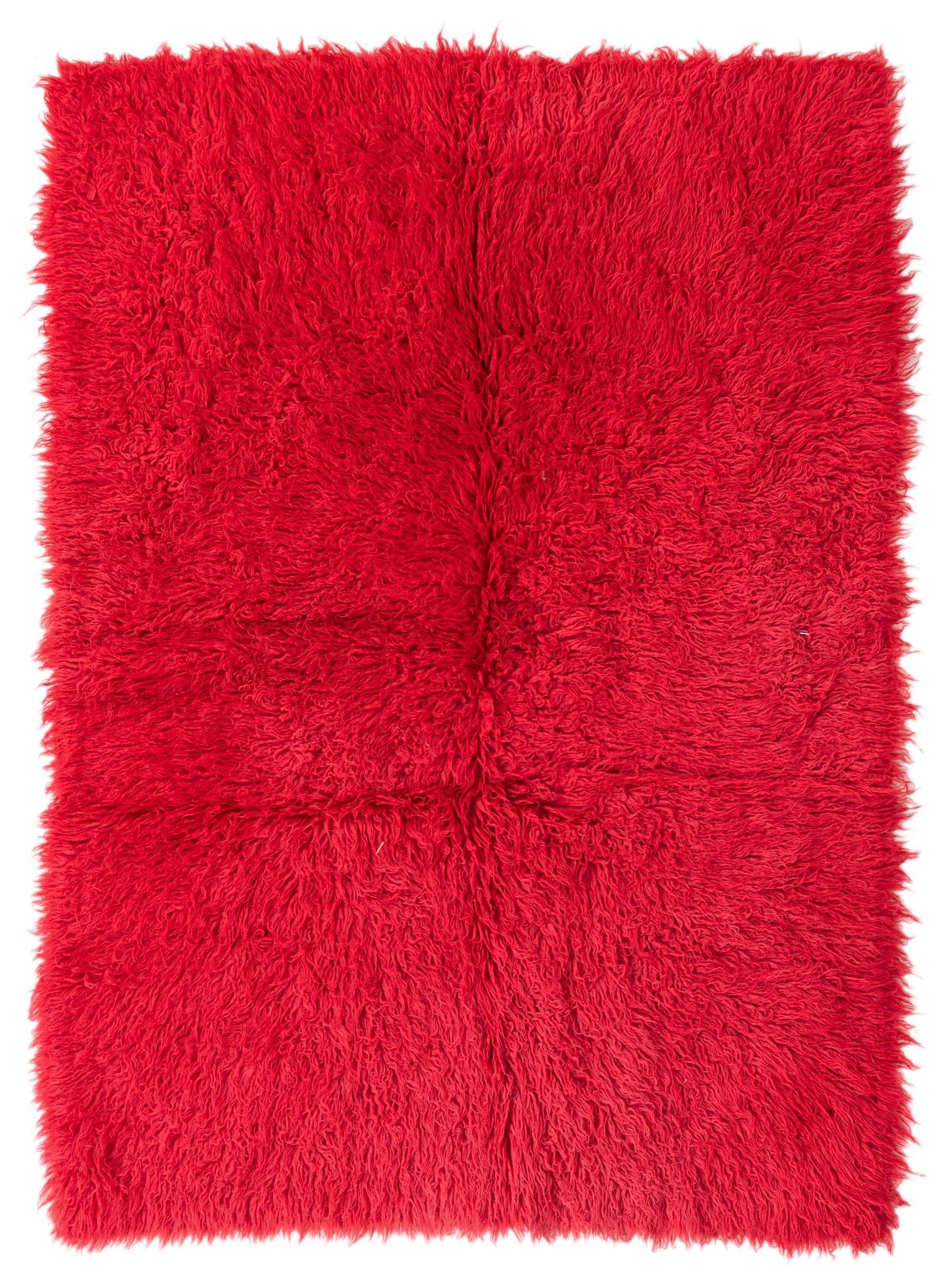4' 8 x 6' 7 Hand Knotted Moroccan Wool Rug