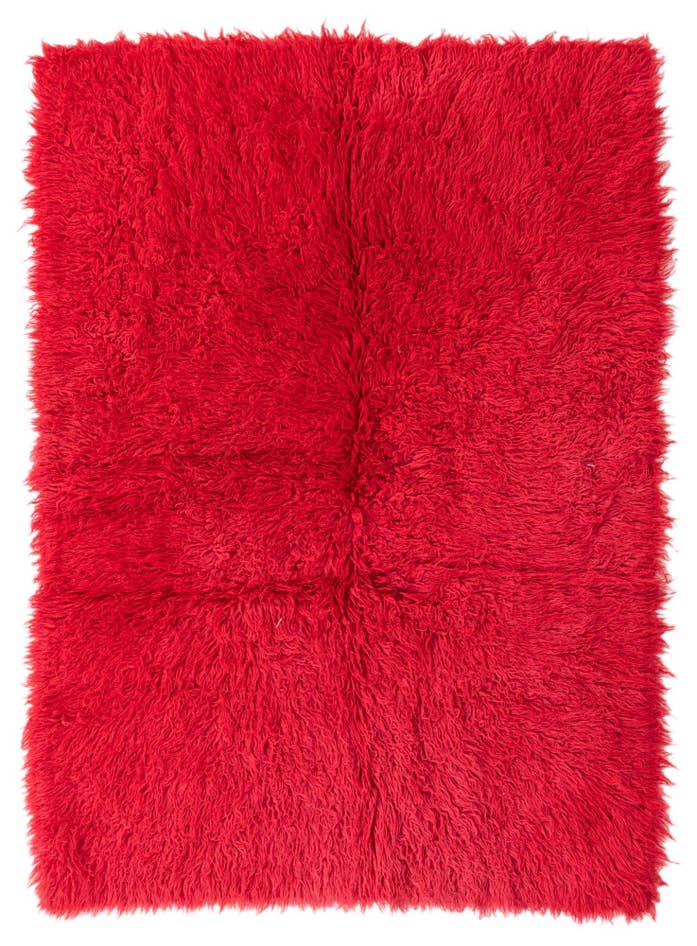 Detail image of 4' 8 x 6' 7 Hand Knotted Moroccan Wool Rug