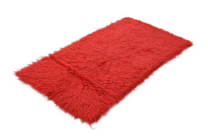 2' 4 x 4' 4 Hand Knotted Moroccan Wool Rug