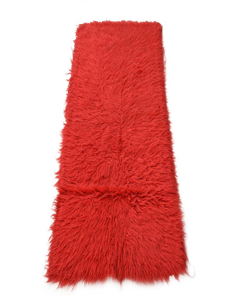 Detail image of 2' 4 x 4' 4  Hand Knotted Moroccan Wool Rug