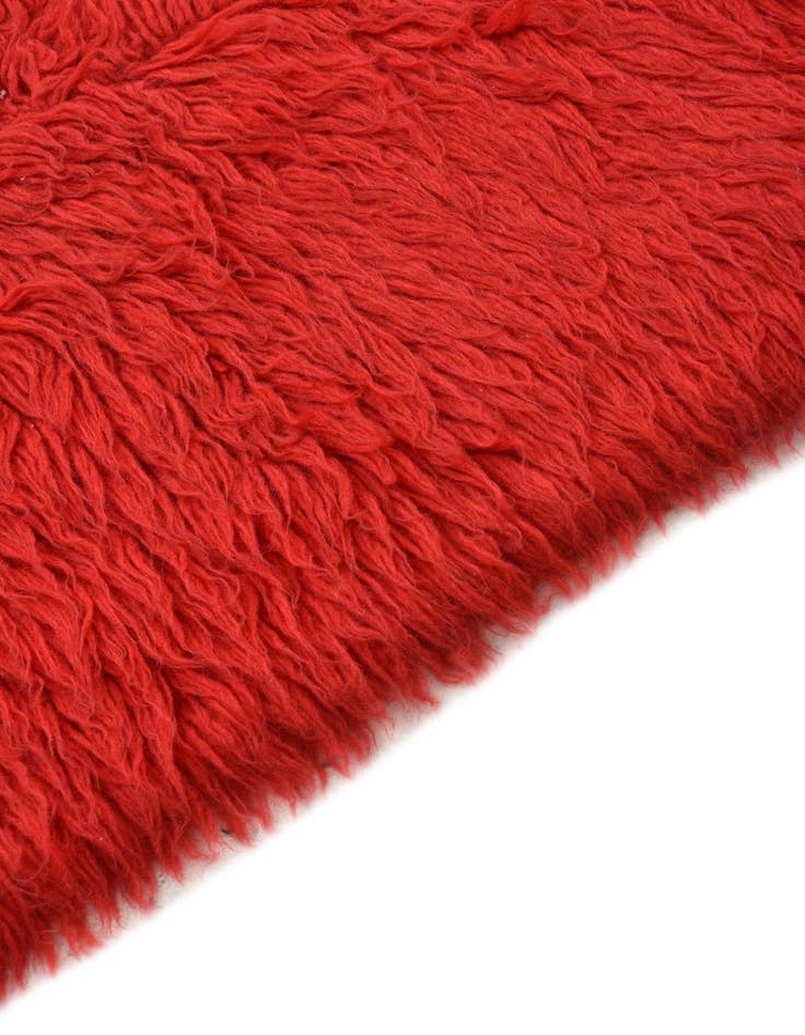 Detail image of 2' 4 x 4' 4  Hand Knotted Moroccan Wool Rug