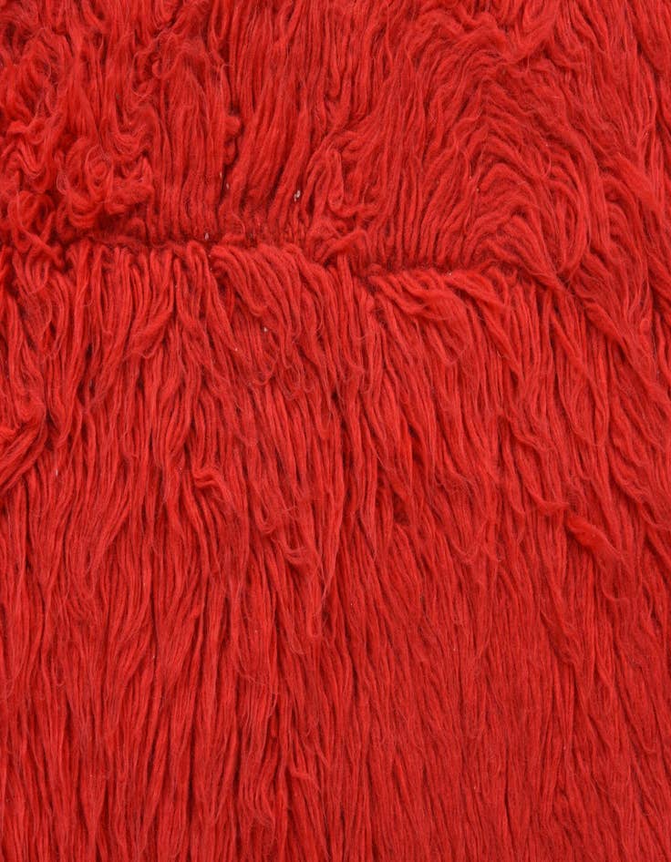 Detail image of 2' 4 x 4' 4  Hand Knotted Moroccan Wool Rug