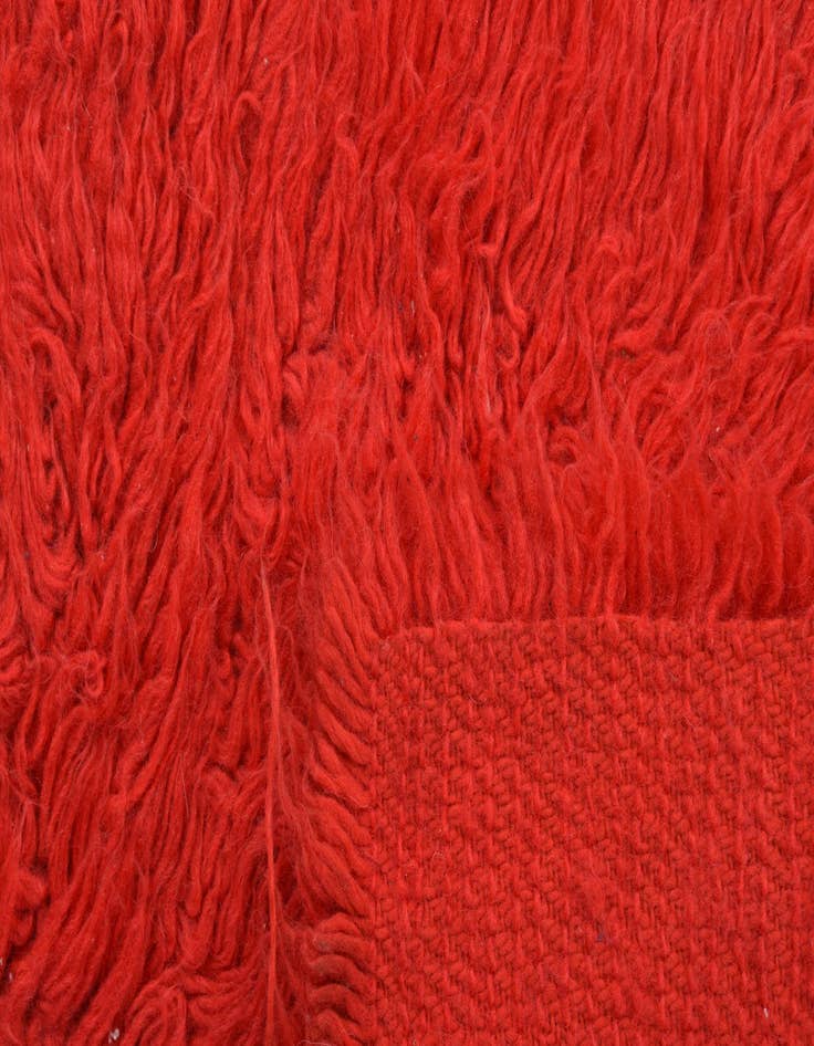 Detail image of 2' 4 x 4' 4  Hand Knotted Moroccan Wool Rug