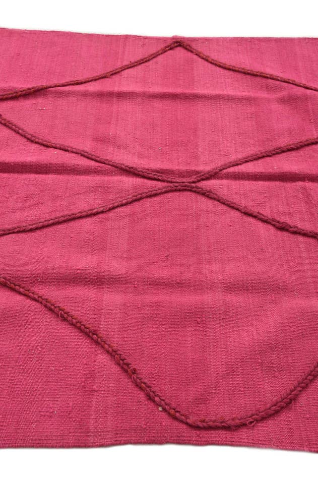 Detail image of 4' 1 x 6' Hand Knotted Moroccan Wool Rug