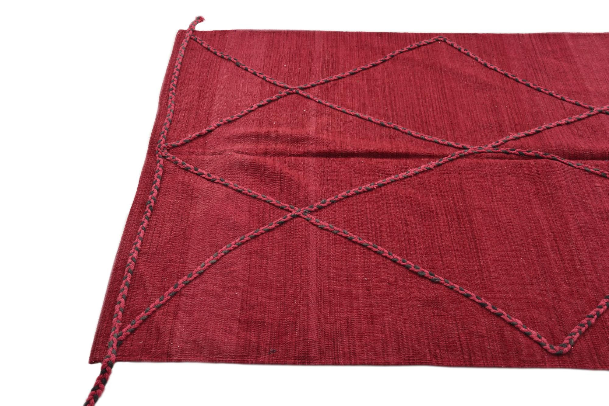 4' 7 x 6' 5 Hand Knotted Moroccan Wool Rug