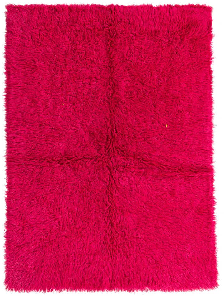 5' 2 x 7' 2 Hand Knotted Moroccan Wool Rug