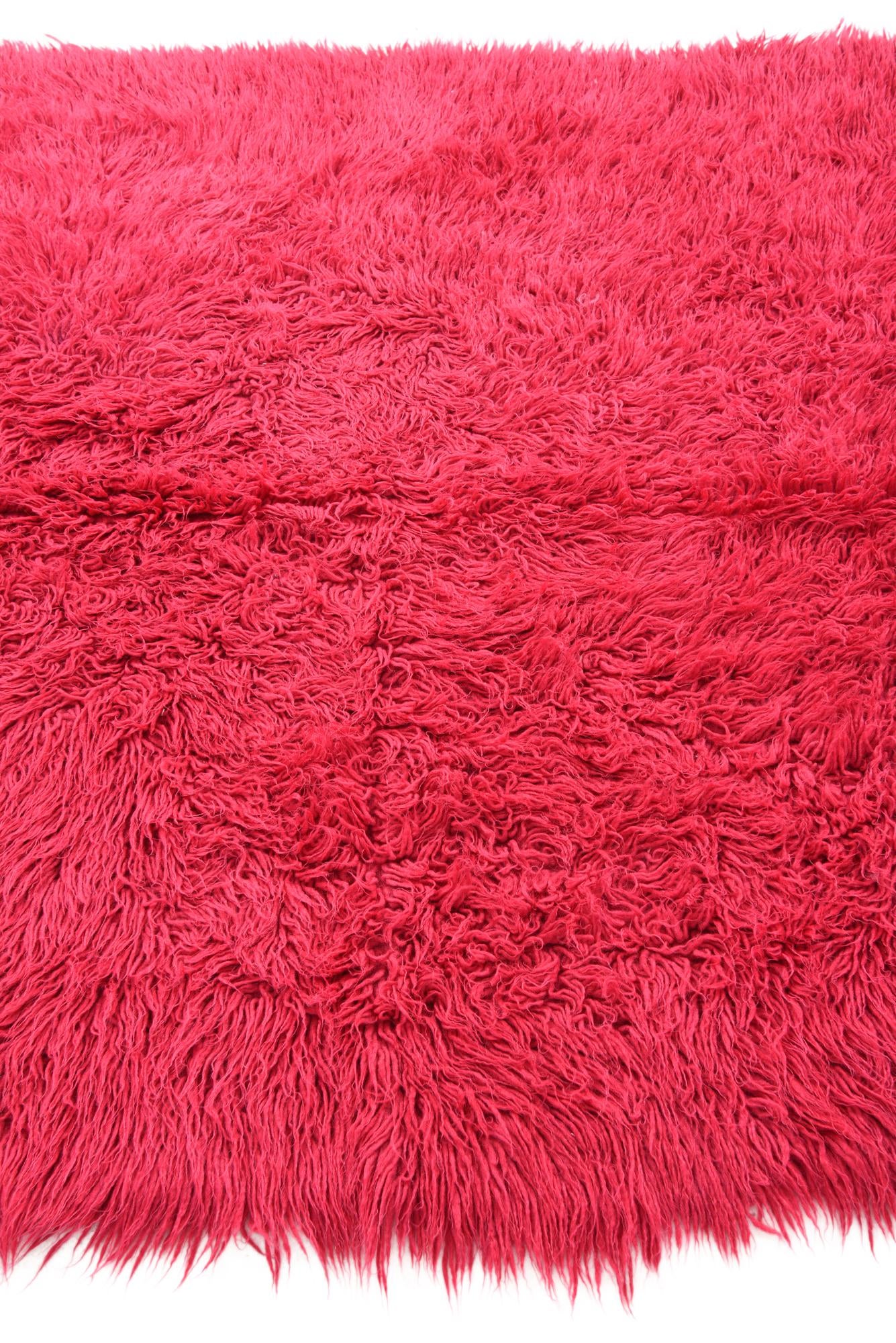4' 4 x 6' 2 Hand Knotted Moroccan Wool Rug