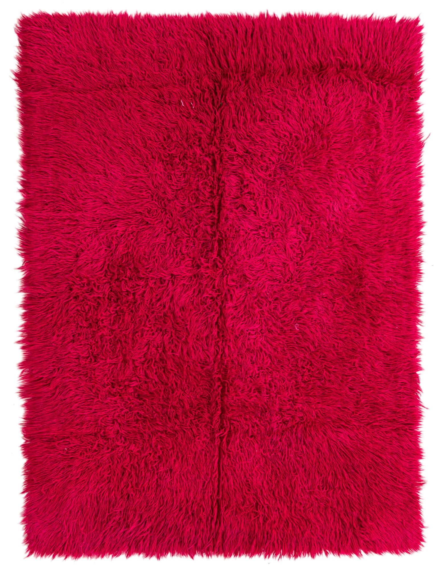 4' 4 x 6' 2 Hand Knotted Moroccan Wool Rug