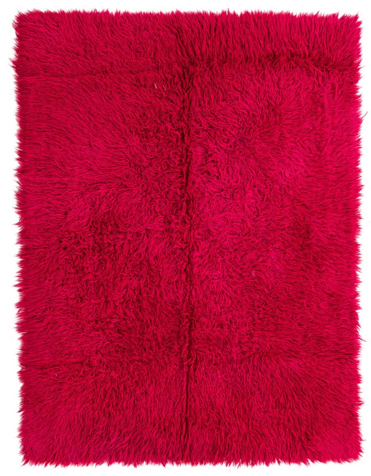 Detail image of 4' 4 x 6' 2 Hand Knotted Moroccan Wool Rug