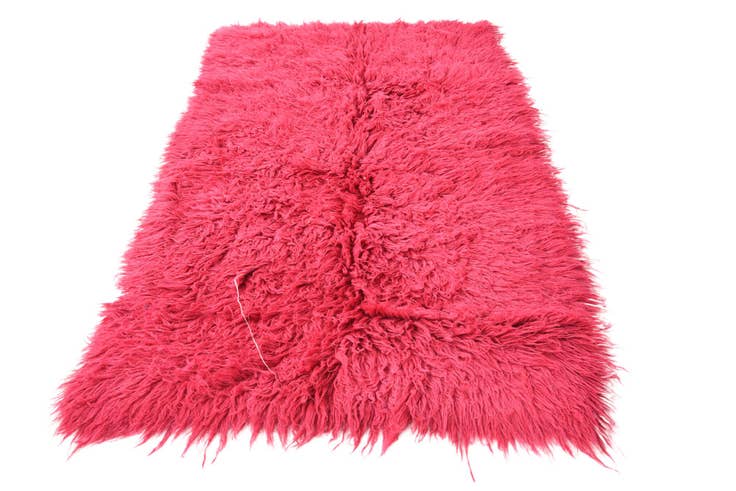Detail image of 4' 1 x 6' 6 Hand Knotted Moroccan Wool Rug