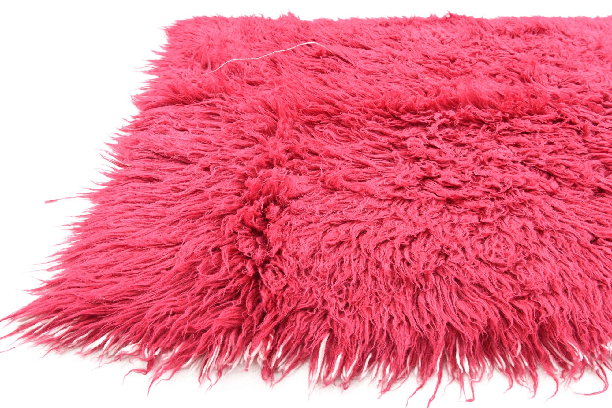 4' 1 x 6' 6 Hand Knotted Moroccan Wool Rug