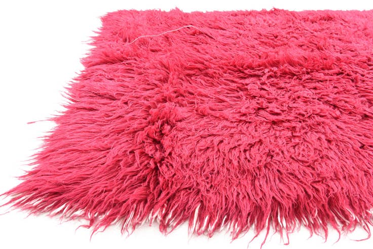 Detail image of 4' 1 x 6' 6 Hand Knotted Moroccan Wool Rug