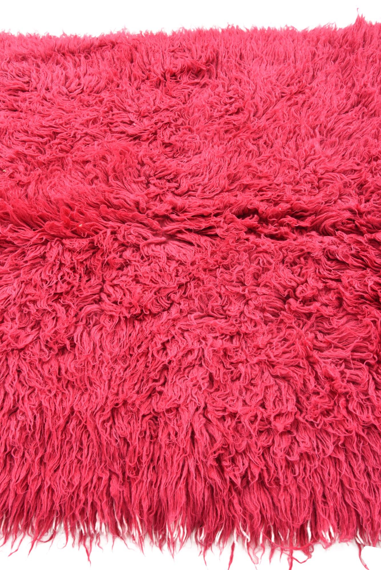 4' 1 x 6' 6 Hand Knotted Moroccan Wool Rug