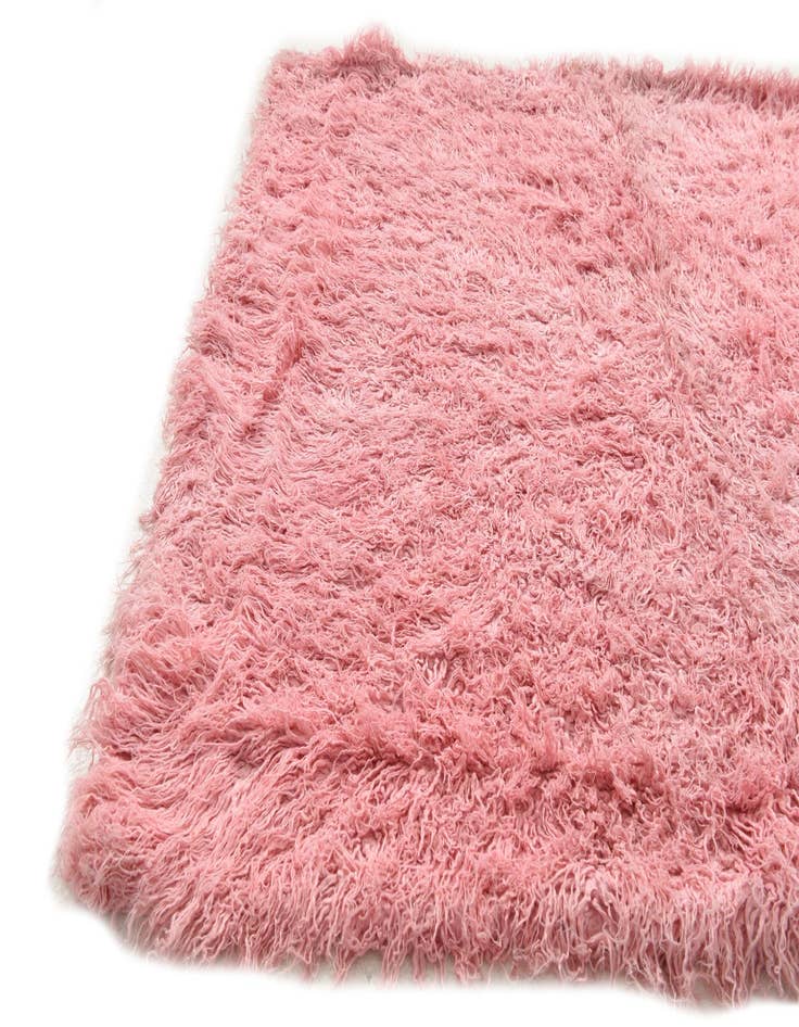 Detail image of 4' x 5'  Hand Knotted Moroccan Wool Rug