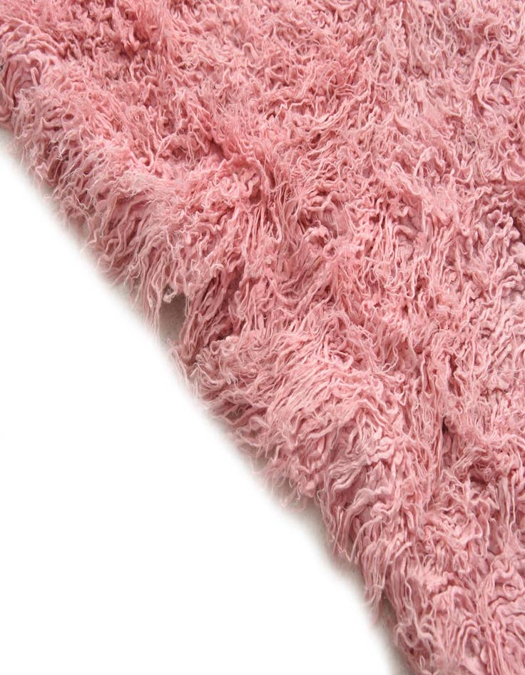 Detail image of 4' x 5'  Hand Knotted Moroccan Wool Rug