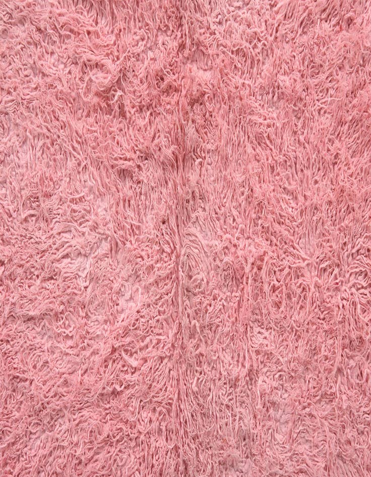 Detail image of 4' x 5'  Hand Knotted Moroccan Wool Rug