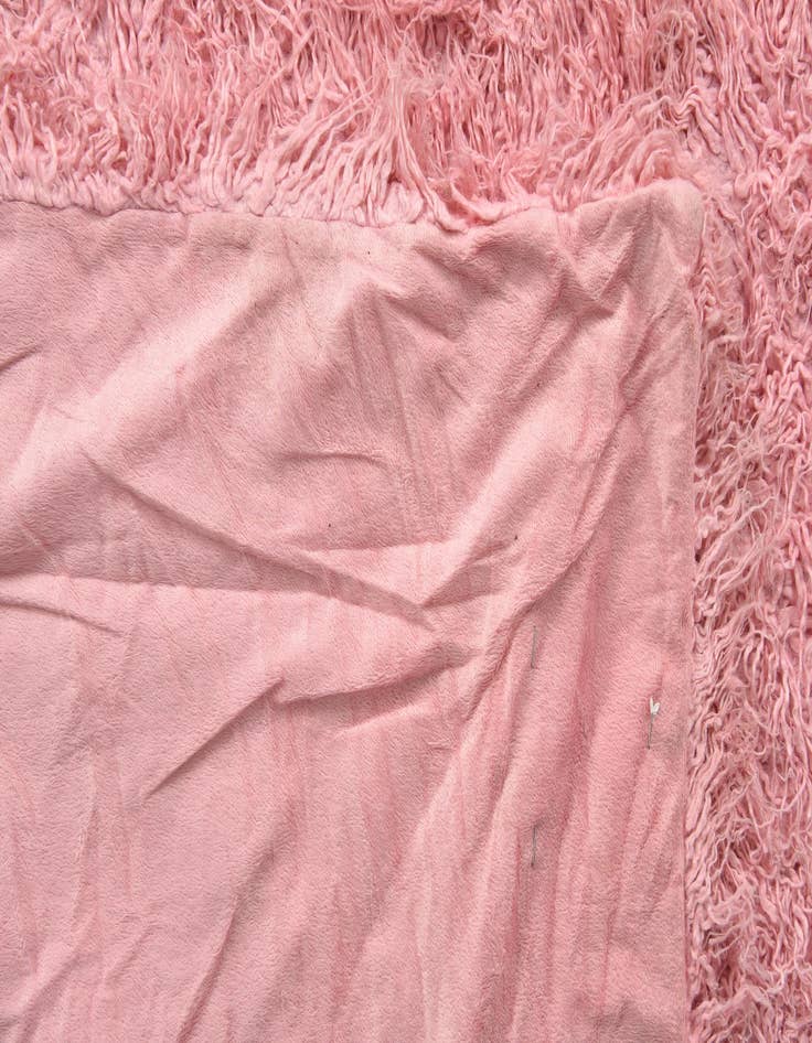 Detail image of 4' x 5'  Hand Knotted Moroccan Wool Rug