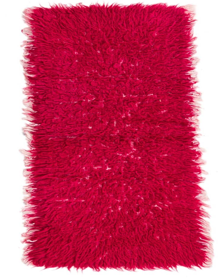 Detail image of 1' 10 x 3' 9 Hand Knotted Moroccan Wool Rug