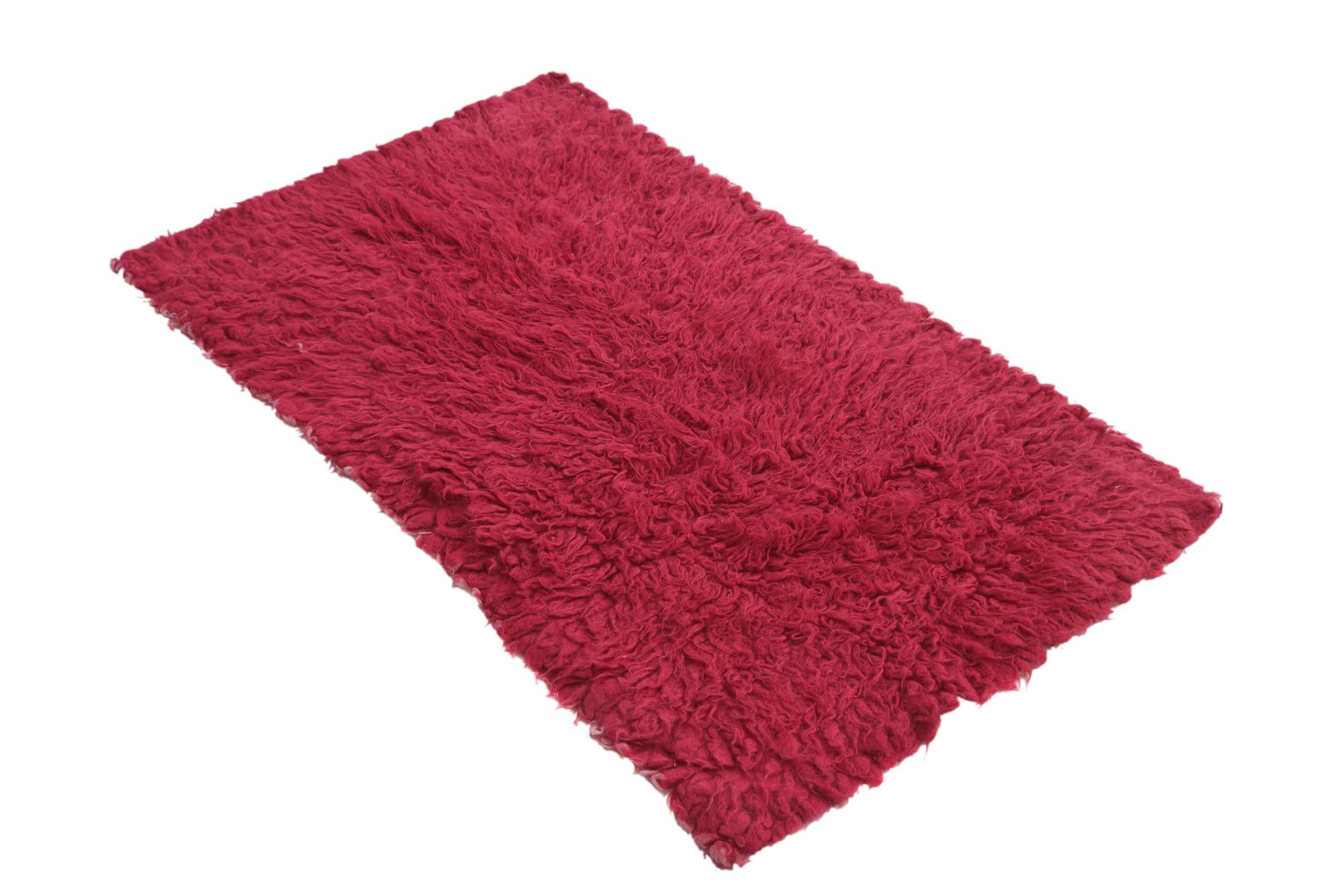 2' 3 x 4' Hand Knotted Moroccan Wool Rug