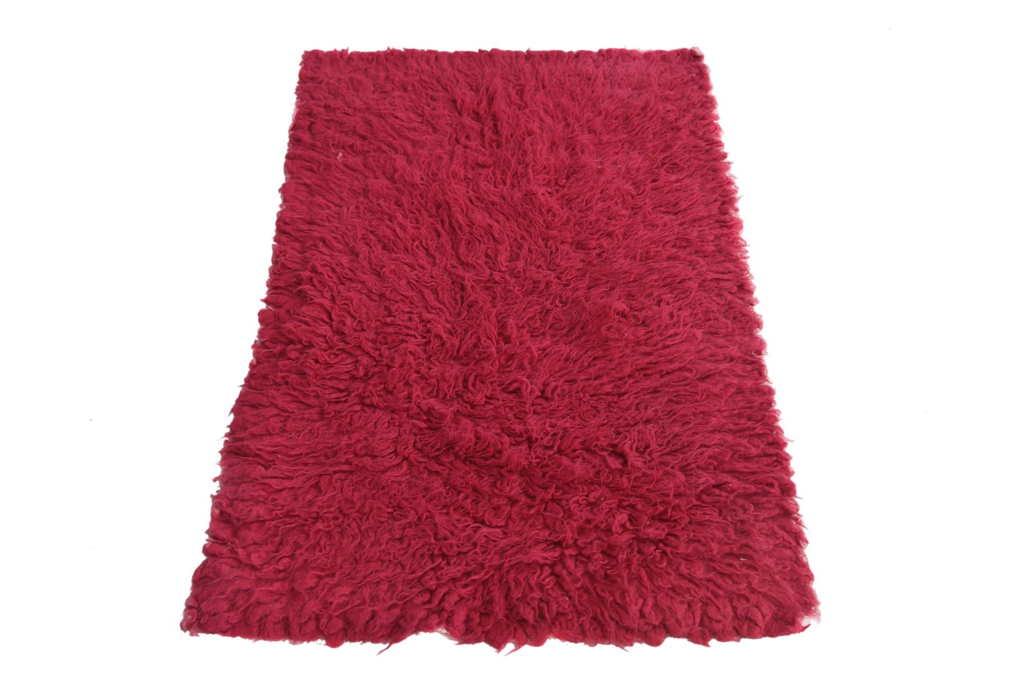2' 3 x 4' Hand Knotted Moroccan Wool Rug