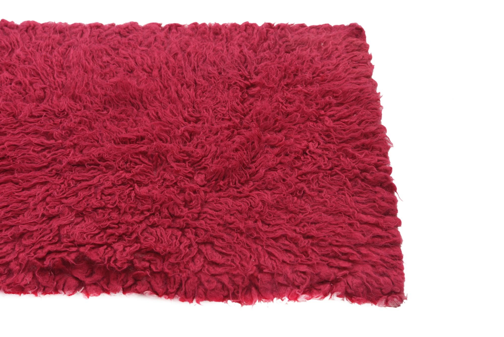 2' 3 x 4' Hand Knotted Moroccan Wool Rug