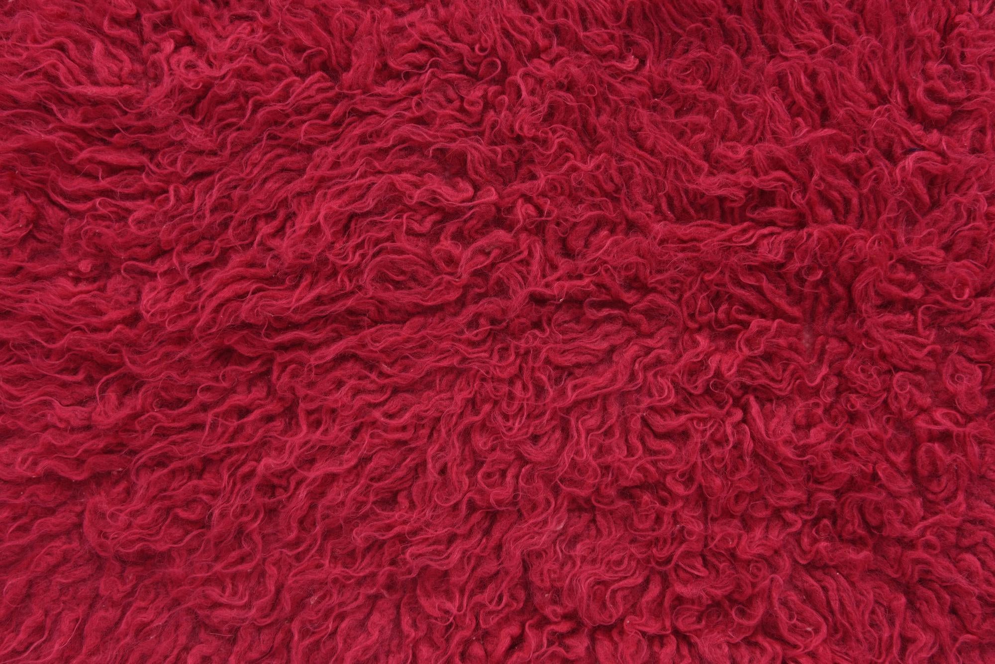 2' 3 x 4' Hand Knotted Moroccan Wool Rug