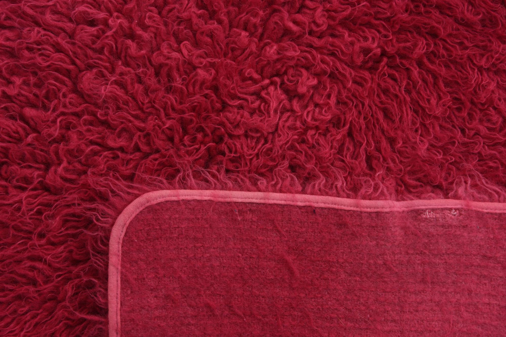 4' 7 x 6' 2 Hand Knotted Moroccan Wool Rug