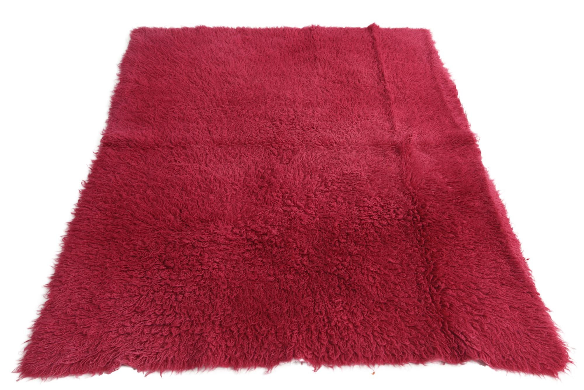 4' 7 x 6' 2 Hand Knotted Moroccan Wool Rug