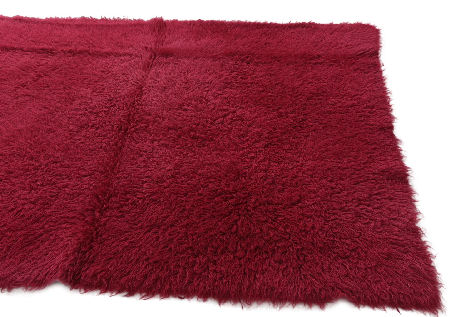 4' 7 x 6' 2 Hand Knotted Moroccan Wool Rug