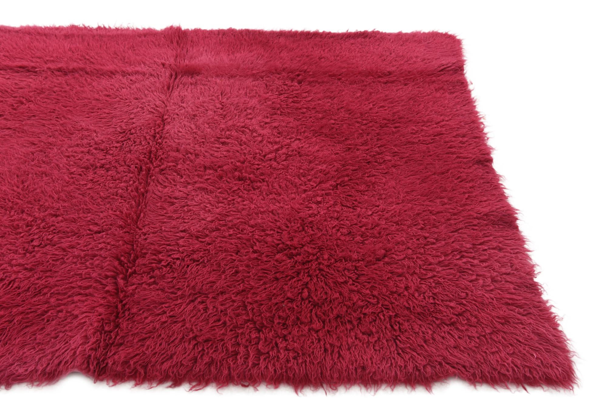 4' 7 x 6' 2 Hand Knotted Moroccan Wool Rug