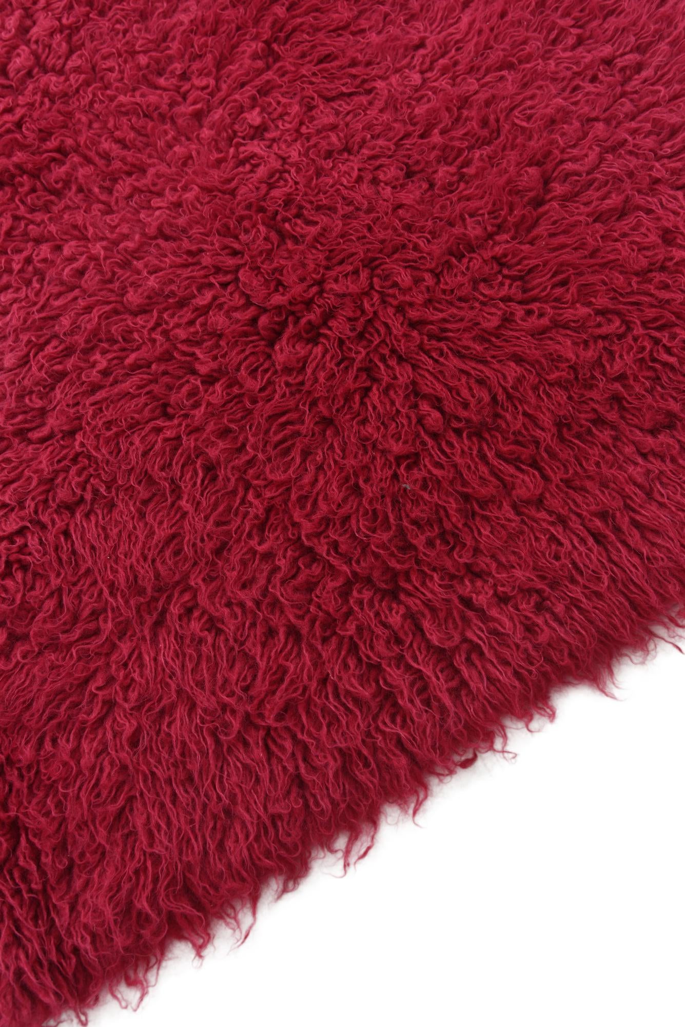 4' 7 x 6' 2 Hand Knotted Moroccan Wool Rug