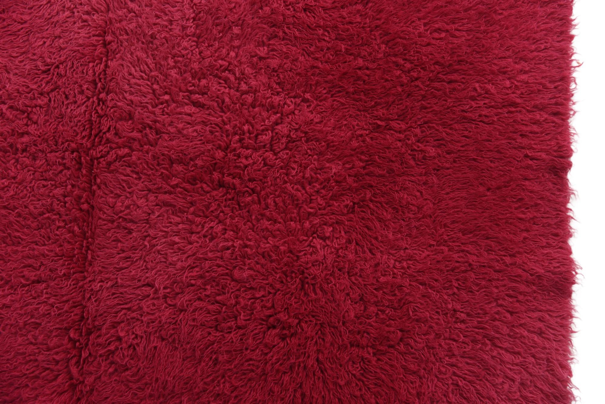 4' 7 x 6' 2 Hand Knotted Moroccan Wool Rug