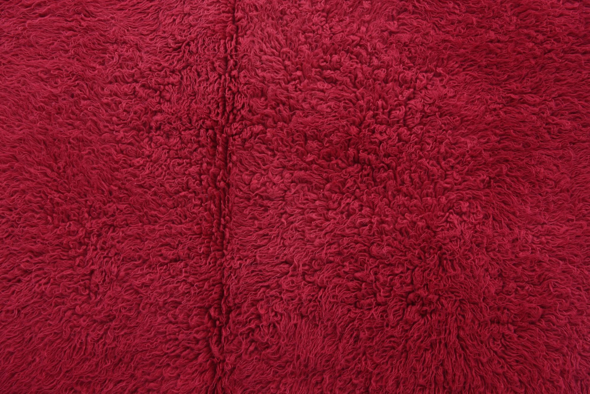 4' 7 x 6' 2 Hand Knotted Moroccan Wool Rug