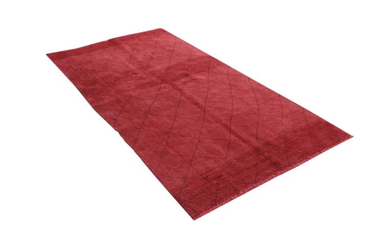 4' 7 x 8' 4 Hand Knotted Moroccan Wool Rug