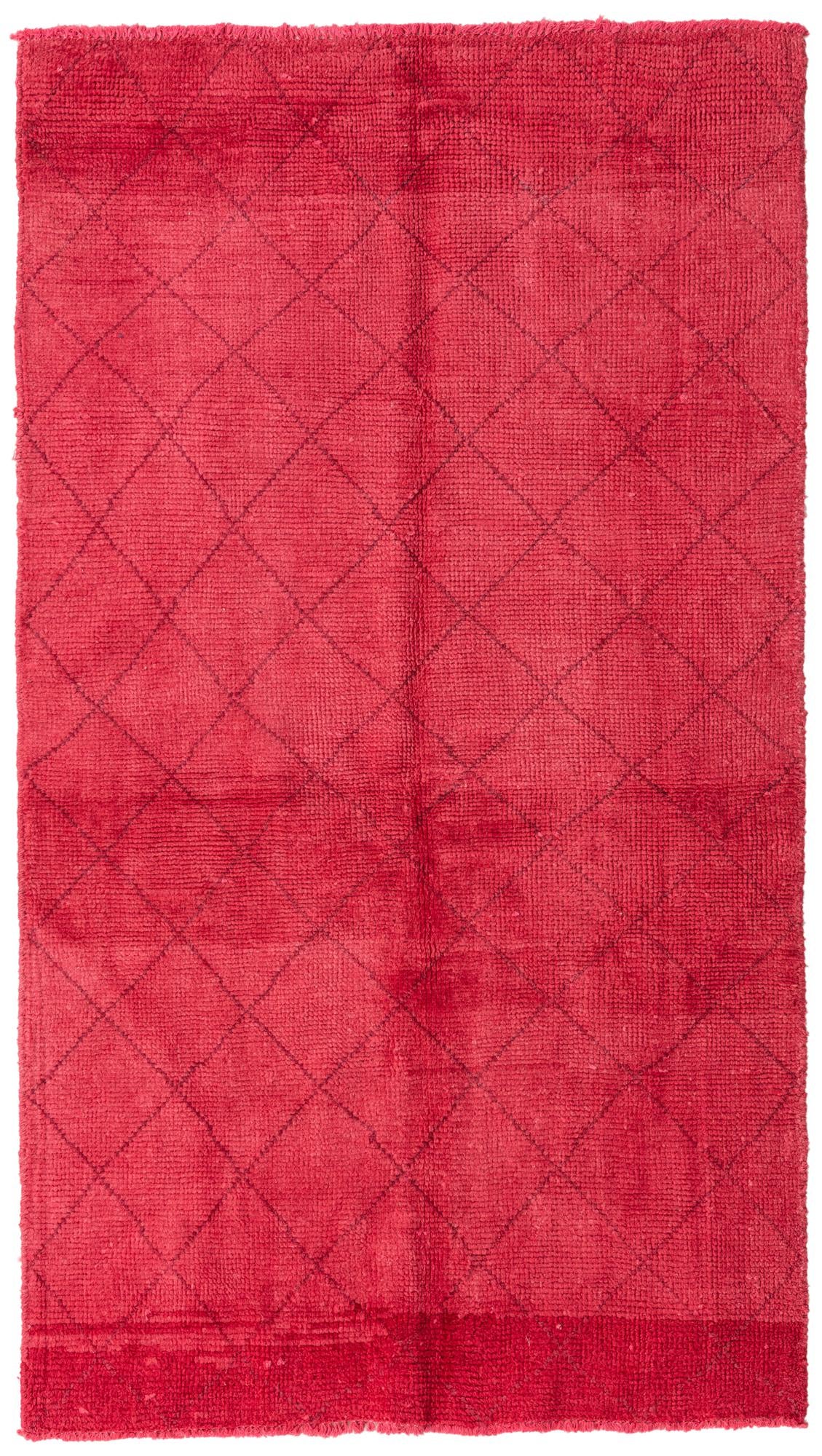 4' 7 x 8' 4 Hand Knotted Moroccan Wool Rug