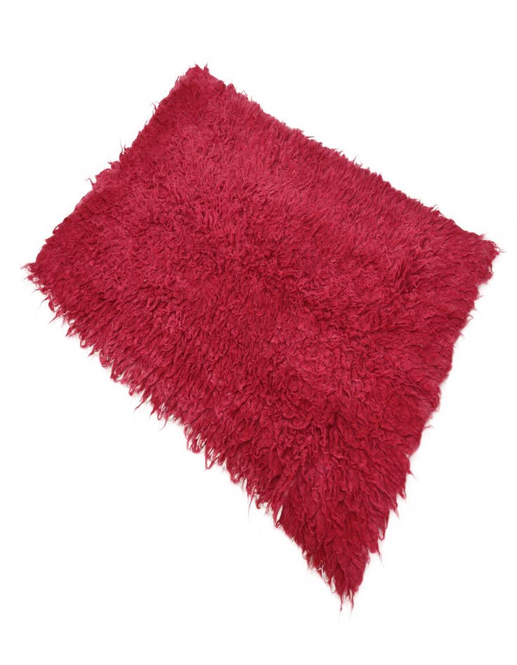 Detail image of 3' 2 x 4' 8  Hand Knotted Moroccan Wool Rug