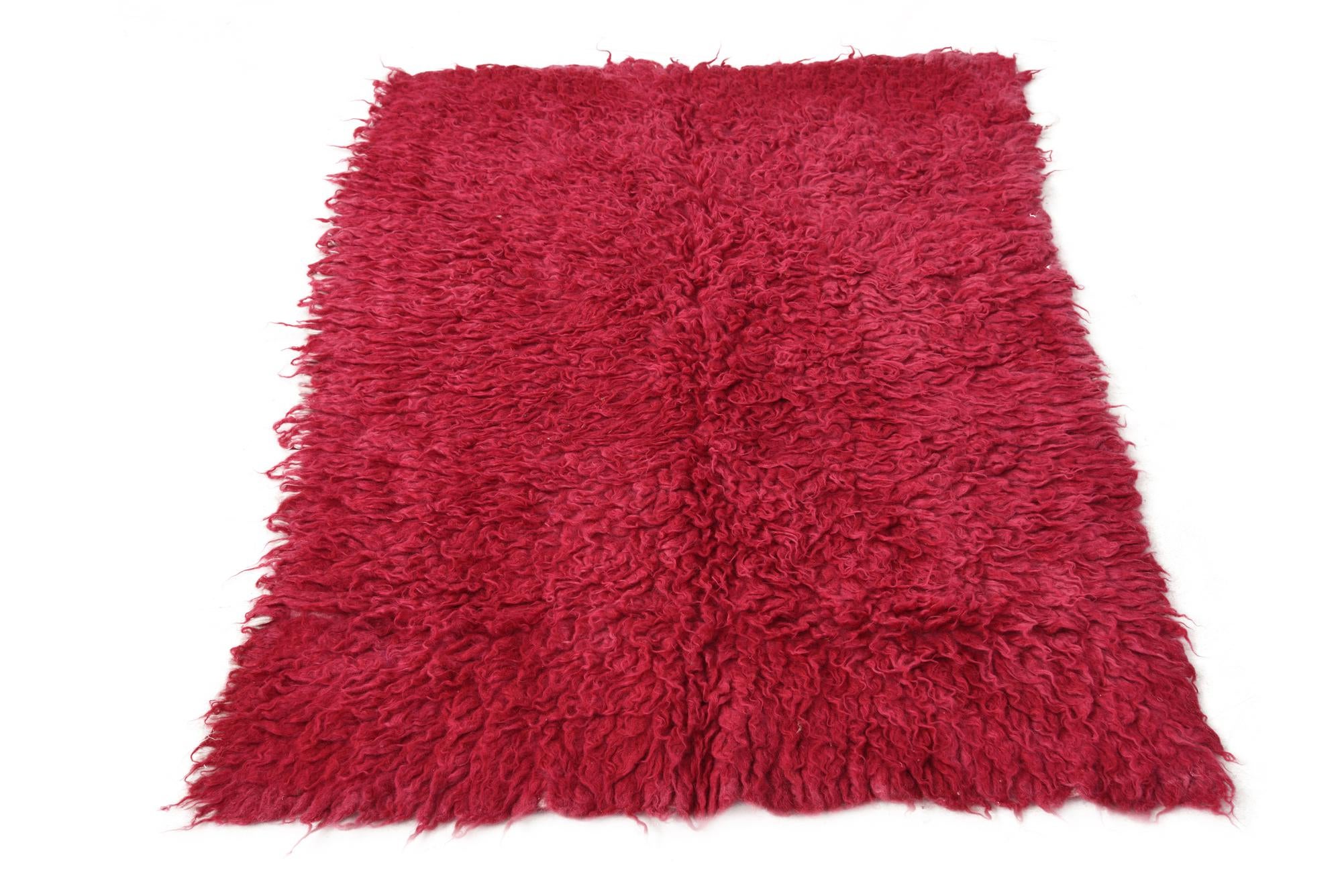3' 2 x 4' 8 Hand Knotted Moroccan Wool Rug