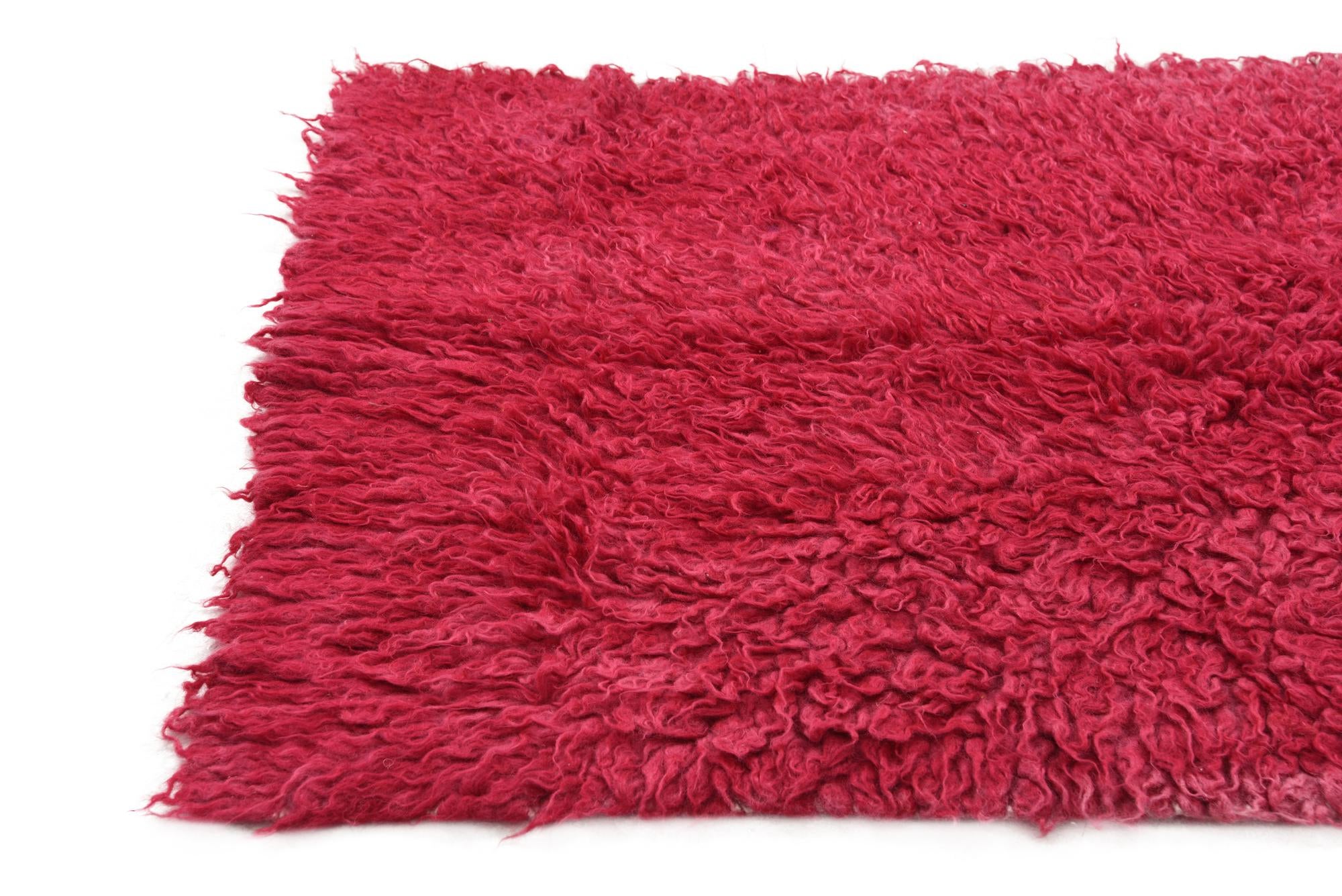 3' 2 x 4' 8 Hand Knotted Moroccan Wool Rug