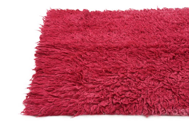 Detail image of 3' 2 x 4' 8 Hand Knotted Moroccan Wool Rug