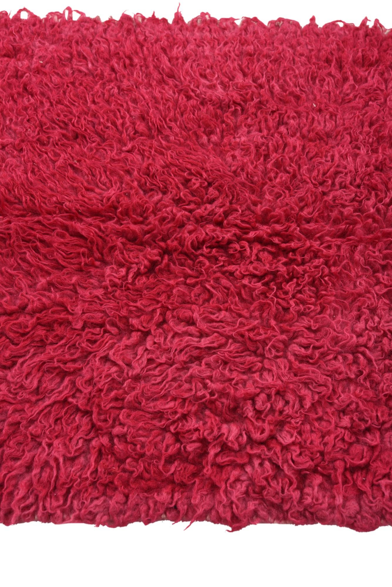 3' 2 x 4' 8 Hand Knotted Moroccan Wool Rug