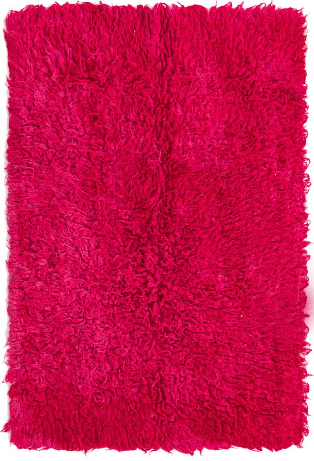 Detail image of 3' 2 x 4' 8 Hand Knotted Moroccan Wool Rug