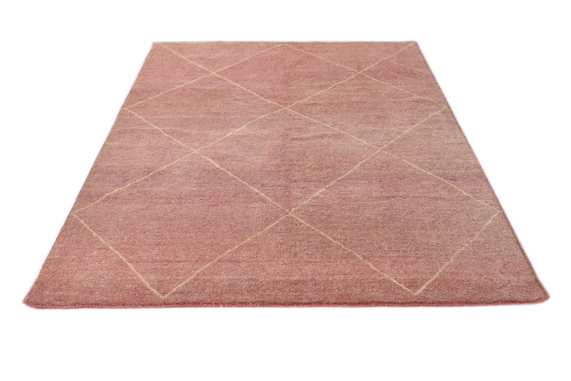 5' 6 x 7' 10 Hand Knotted Moroccan Wool Rug