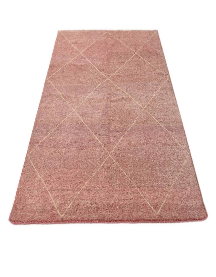 Detail image of 5' 6 x 7' 10 Hand Knotted Moroccan Wool Rug