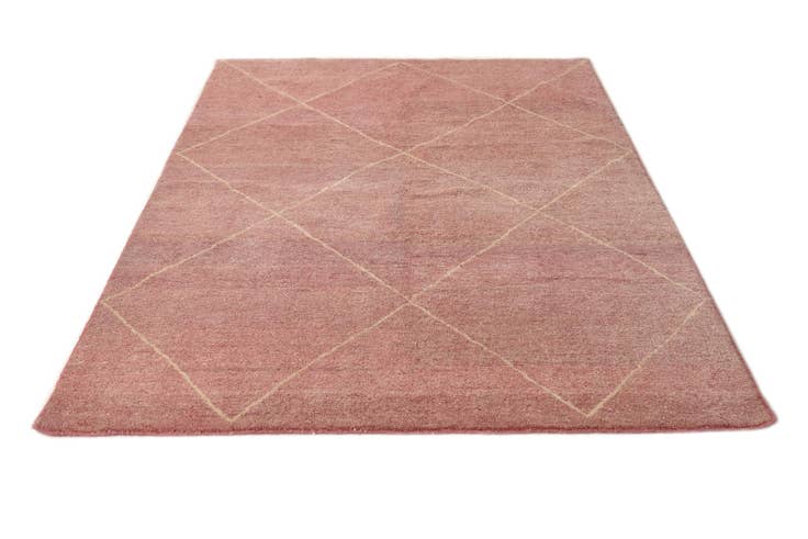 Detail image of 5' 6 x 7' 10 Hand Knotted Moroccan Wool Rug